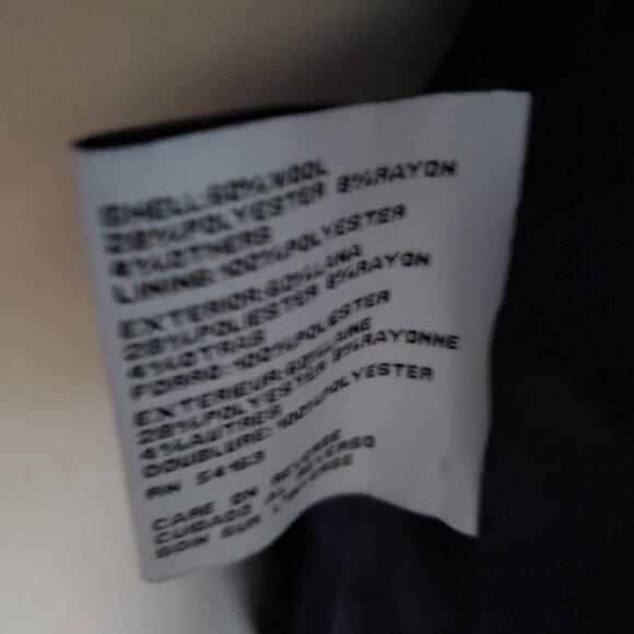 Guess Women's Royal Blue Pea Coat - Picture 6 of 6